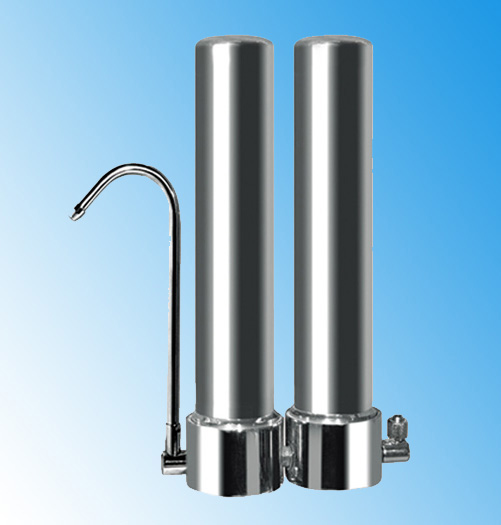 dual stainless steel water filter for fluoride