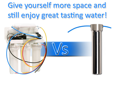 space saving water filter