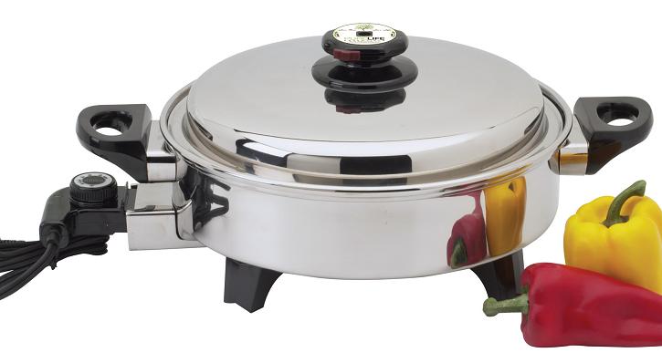 pure
life oil core electric skillet