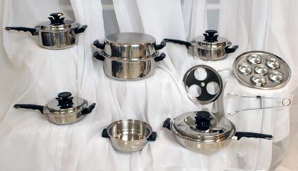 20 pc. waterless cookware