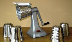 silver food cutter